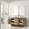 James Martin Vanities Hudson 60in Double Vanity, Light Natural Oak w/ 3 CM Charcoal Soapstone Top 435-V60D-LNO-3CSP - alternate 3